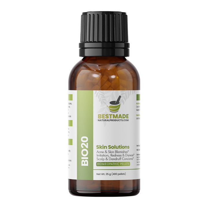 Hair, Skin &amp; Nails Solutions BIO20 - Cell Salt Combination for Clear Skin, Acne &amp; Anti-Aging, Healthy Hair &amp; Nail Strength
