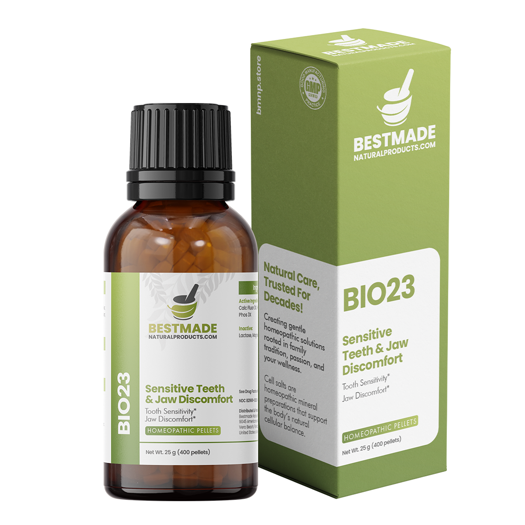 Toothache & Jaw Pain BIO23 - Cell Salt Combination for Tooth Sensitivity and Oral Discomfort | 350 Pellets