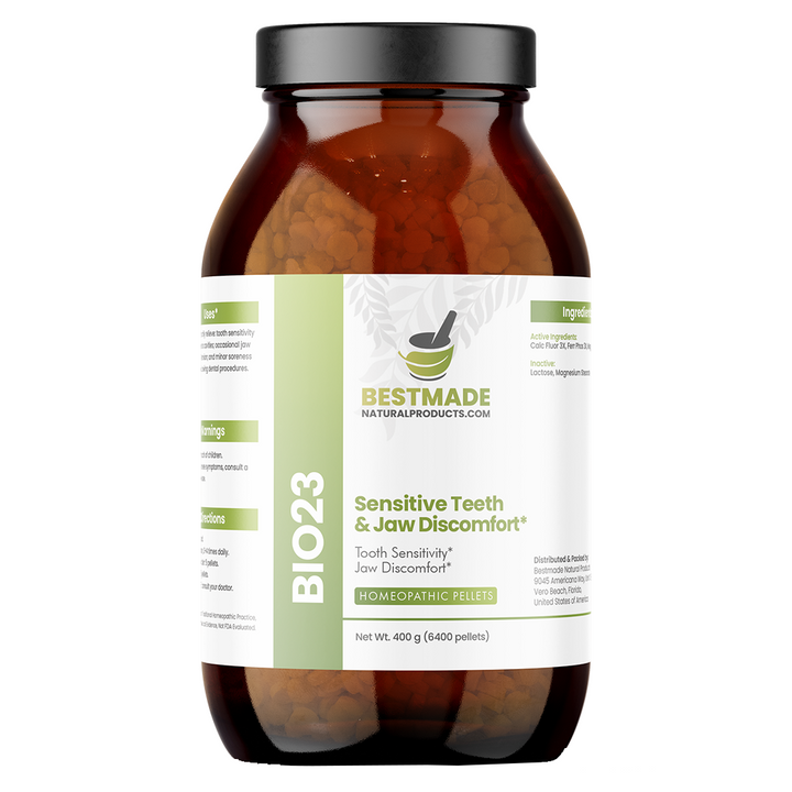 Toothache &amp; Jaw Pain BIO23 - Cell Salt Combination for Tooth Sensitivity and Oral Discomfort | 6400 Pellets