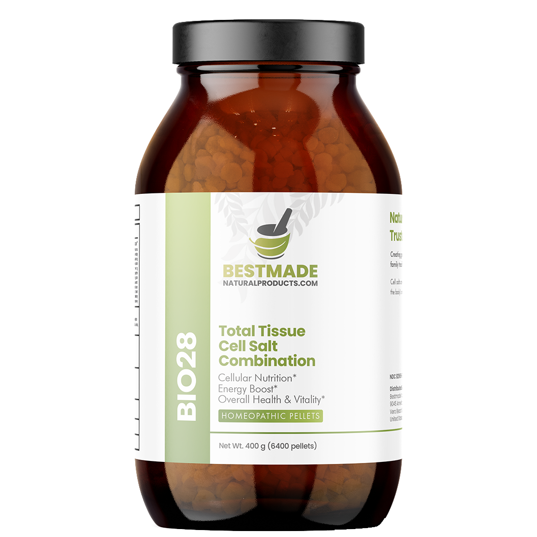 Total Tissue Cell Salt Mineral Combination BIO28 - Helps Your Body Absorb and Use Nutrients, Increases Energy Levels, Helps Improve Sleep Patterns, Overall Health and Vitality | Pellets, Big Jar