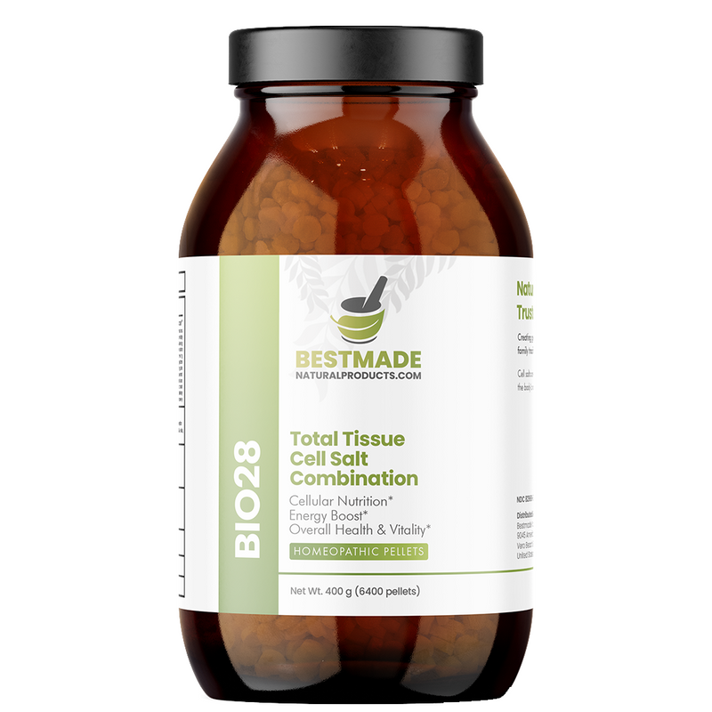 Total Tissue Cell Salt Mineral Combination BIO28 - Helps Your Body Absorb and Use Nutrients, Increases Energy Levels, Helps Improve Sleep Patterns, Overall Health and Vitality | Pellets, Big Jar