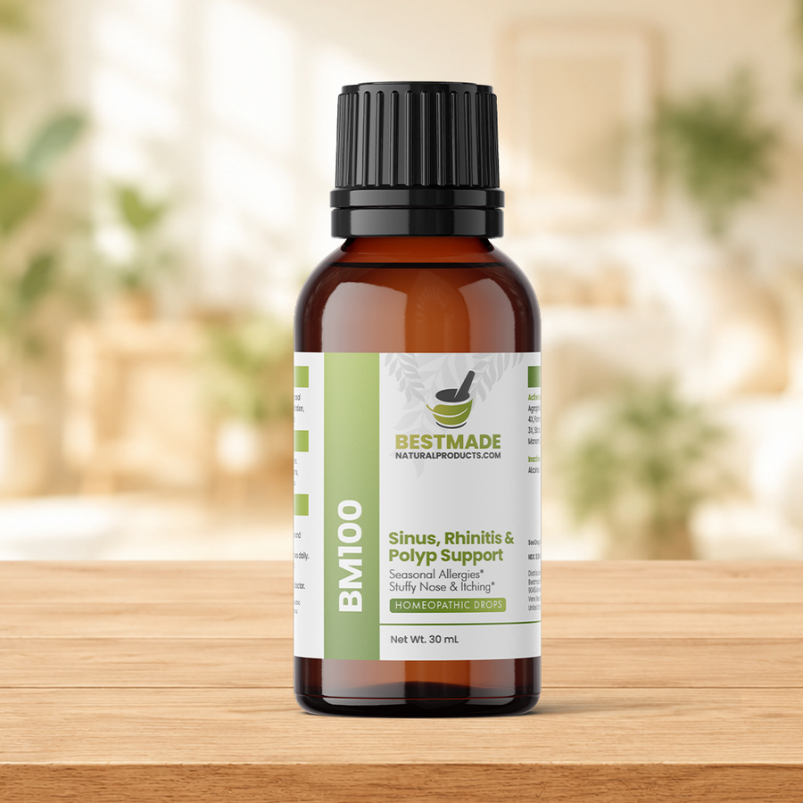 Sinus Pain, Rhinitis & Polyp Support BM100 – Nasal Discomfort, Runny Nose, Sneezing