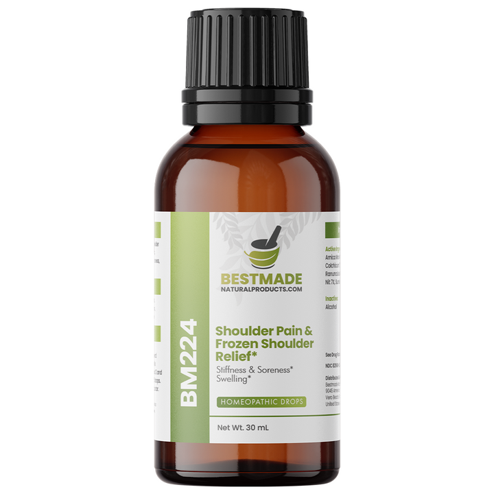 Shoulder Pain &amp; Frozen Shoulder Relief (BM224) - Poor Mobility &amp; Stiffness | Homeopathic Combination Formula, Non-Toxic, Natural, 30mL Drops