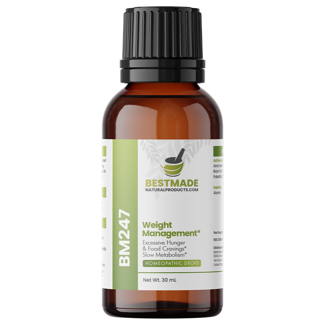Weight Management Remedy (BM247) - For Hunger Control &amp; Sugar Cravings | Homeopathic Combination Formula, Non-Toxic, Natural, 30 mL Drops