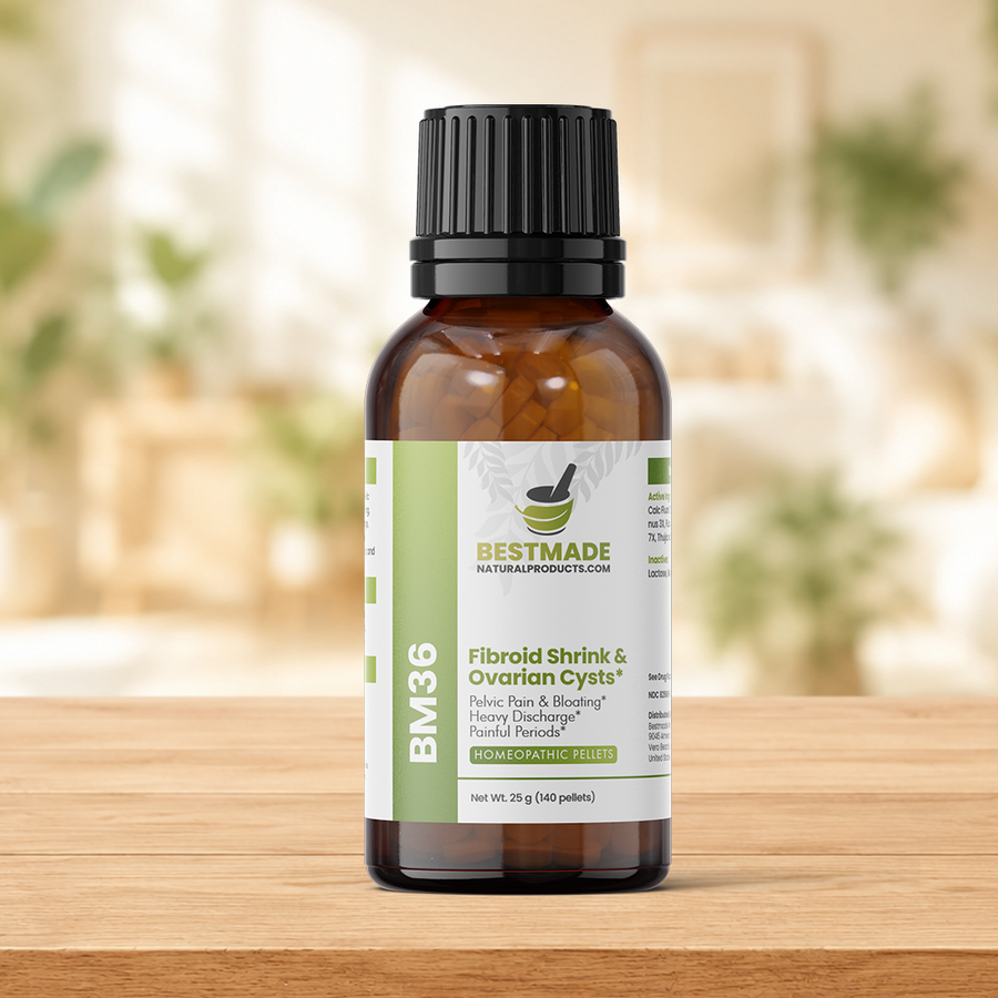 Fibroid Shrink & Ovarian Cysts, BM36 - Ideal for hormonal balance and menstrual wellness.