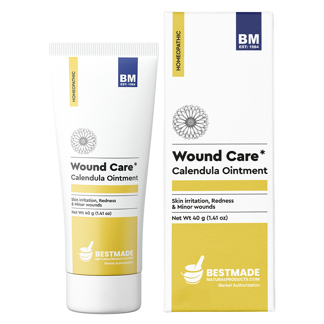 Calendula Ointment for Skin Irritation, Redness & Minor Wounds – Homeopathic Skin Relief, 40g (1.41 oz)