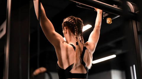 Woman working out in the gym