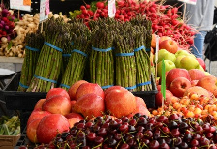 Fresh vegetables and fruit