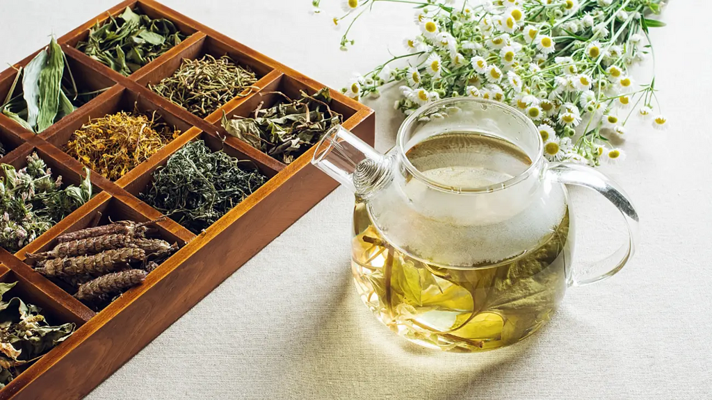 Herbal tea and dried herbs