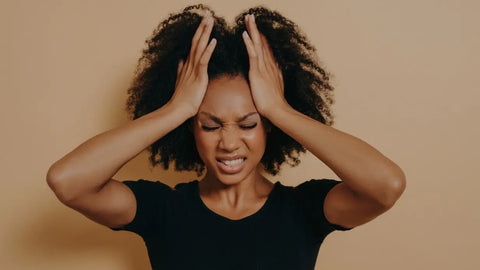 Woman looking stressed