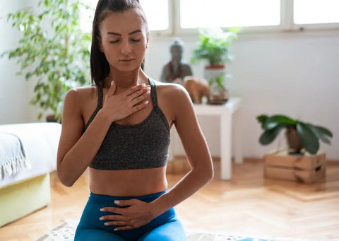 Woman meditating