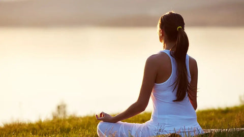 Woman meditating