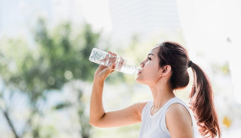 Woman drinking water