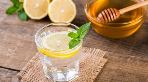 Lemon water and honey