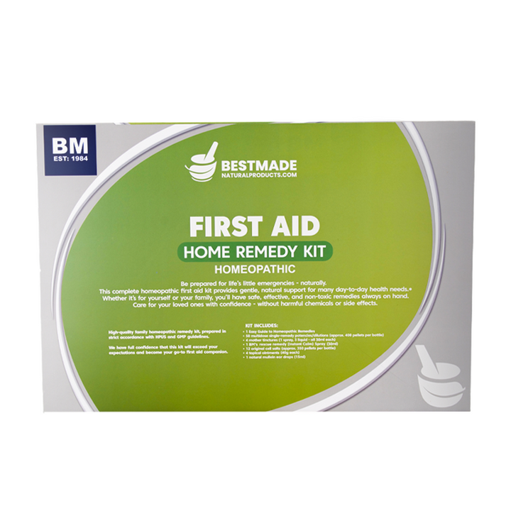 First Aid Homeopathic Home Remedy Kit - 72 Full-sized Bottles of Common Homeopathic Remedies, 12 Cell Salts & Self-Help Guide Included | 15lb Briefcase Design White, 72 Bottles