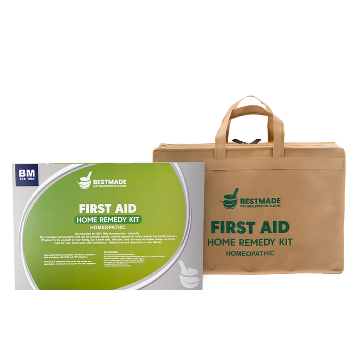 First Aid Homeopathic Home Remedy Kit - 72 Full-sized Bottles of Common Homeopathic Remedies, 12 Cell Salts & Self-Help Guide Included | 15lb Briefcase Design White, 72 Bottles