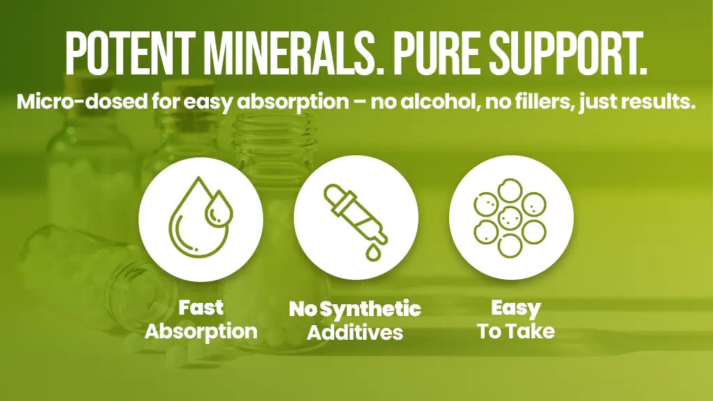 Potent minerals, pure support