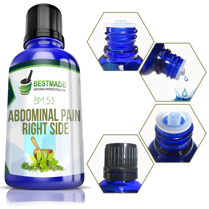 Abdominal Pain Right Side Natural Remedy (BM53) - Simple
