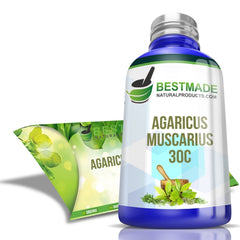 Agaricus Muscarius 30C - Support for Vertigo, Trembling & Nervous Imbalance | Homeopathic Single Remedy, Non-Toxic, Natural, 350 Pellets