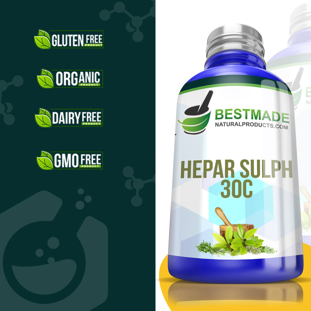 BestMade Natural Hepar Sulphuris Calcareum Pills for Gum 