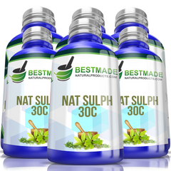 BestMade Natural Natrum Sulphuricum Pills for Cough Six Pack- Save 50%