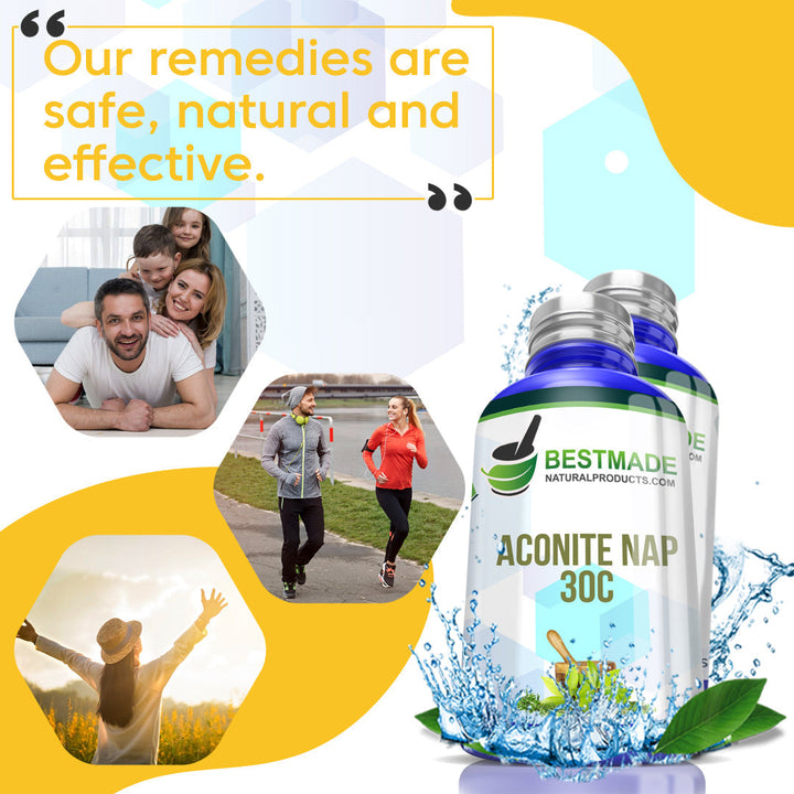 Natural Aconitum Napellus Pills Remedy for Fear Anxiety and 