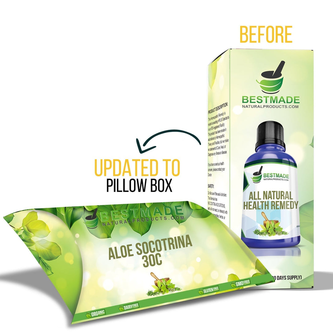 All Natural Aloe Socotrina Pills - Remedy for Diarrhea & 