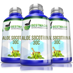 Bestmade Single Remedy Aloe Socotrina for Diarrhea & Hemorrhoids Triple Pack- Save 30%