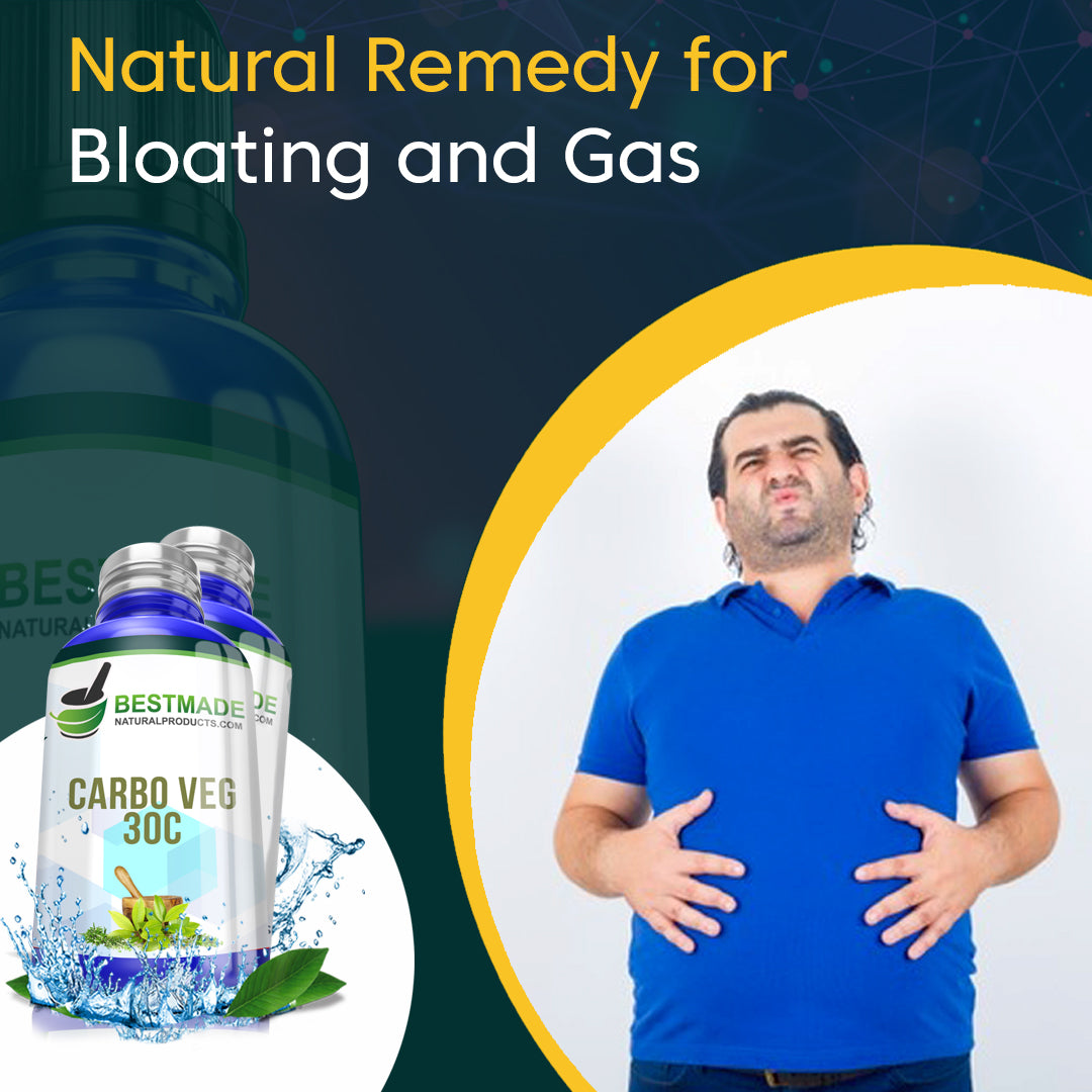 BestMade Natural Carbo Vegetabilis Pills for Bloating & Gas 