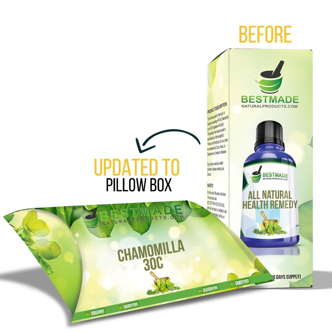 BestMade Natural Chamomilla Pills for Relief from Insomnia -