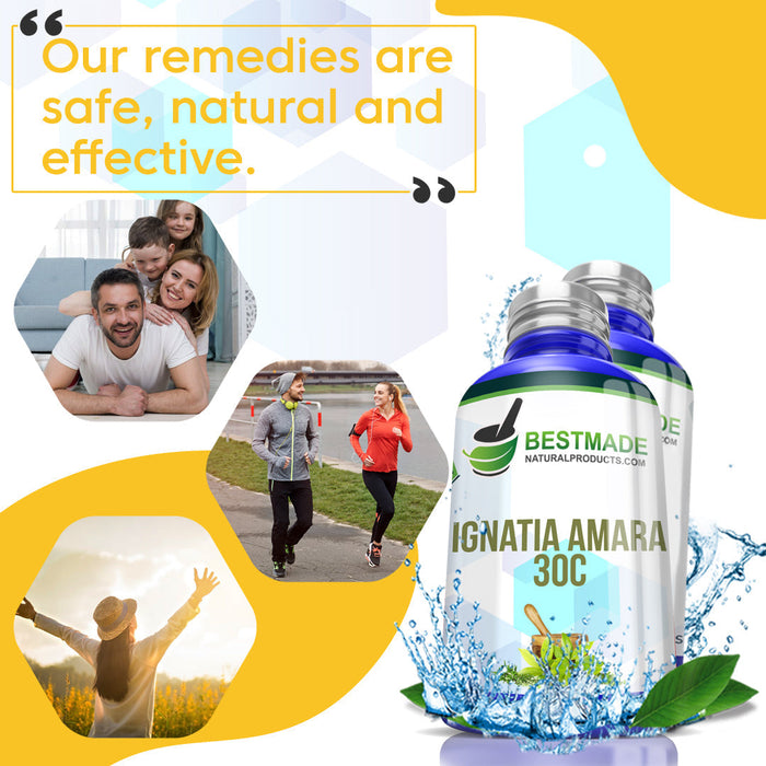 BestMade Natural Ignatia Amara Pills for Nervousness Relief 