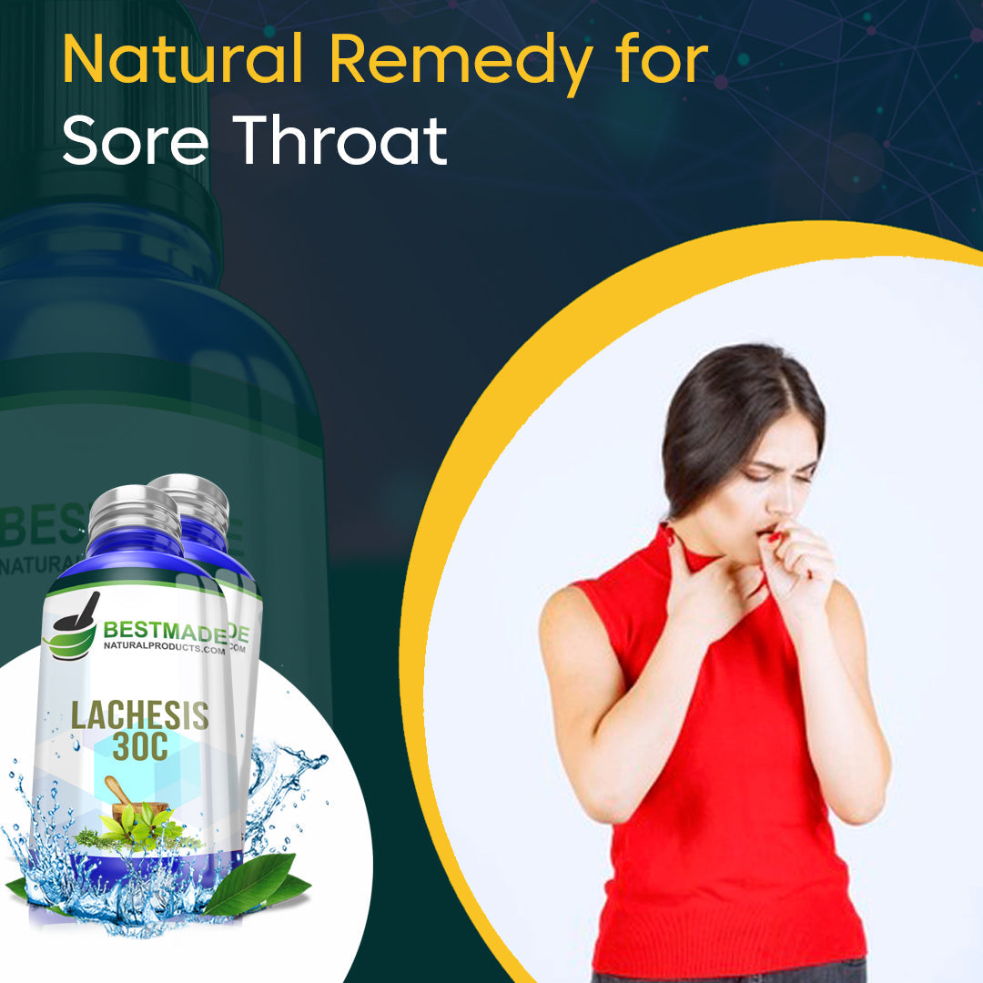 BestMade Natural Lachesis Mutus Pills for Sore Throat - BM 