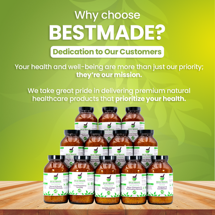 Easy to Use Homeopathic Remedy Chart and Cell Salt Kit