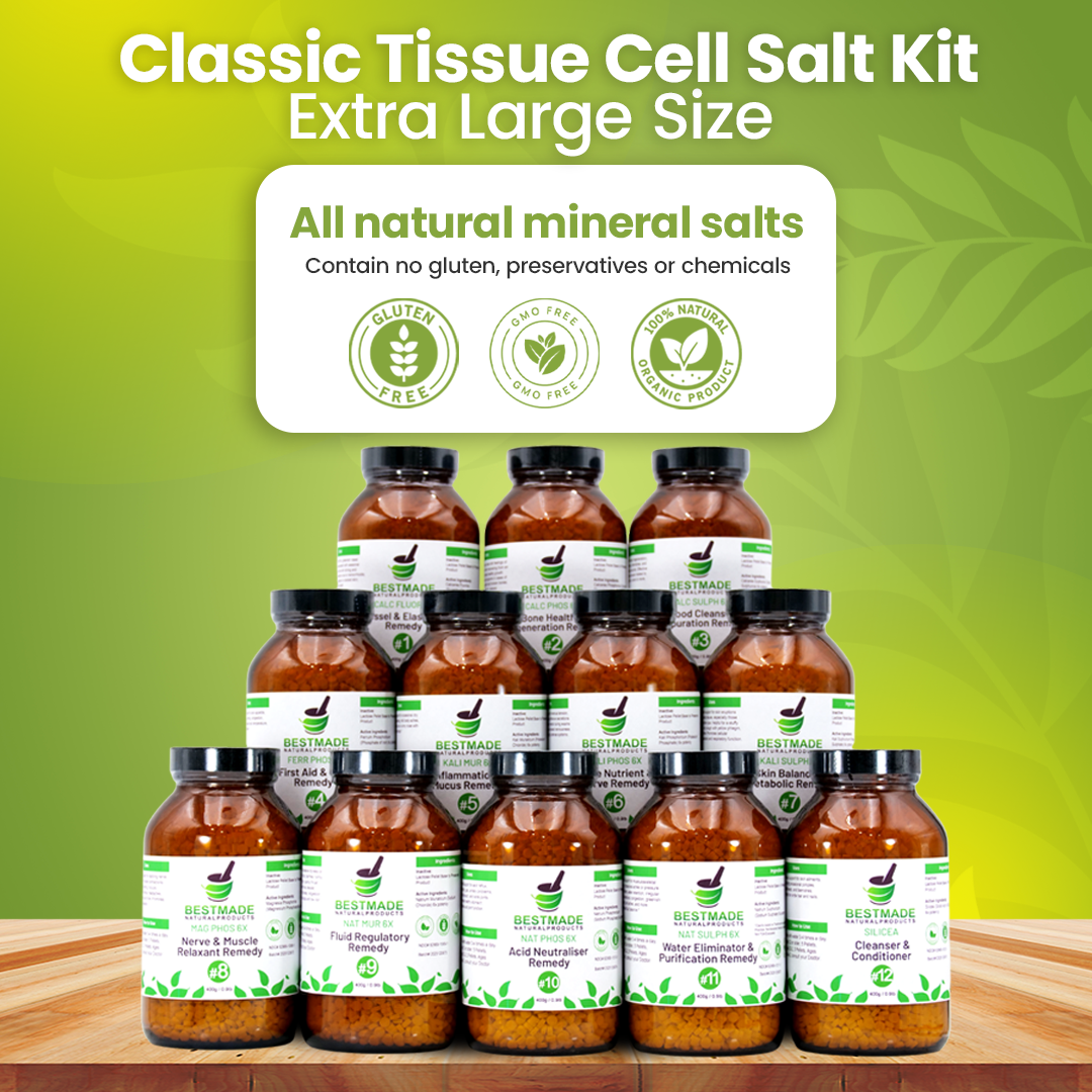 Homeopathic 12 Jar Kit for Immune and Cellular Nutrition