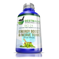 Energy Boost & Nerve Support BIO24 Vegan & Lactose-Free - Cell Salt Combination (Five Phos) for Fatigue, Anxiety, Focus & Restful Sleep | 350 Pellets