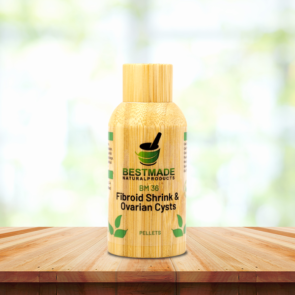 Fibroid Shrink & Ovarian Cysts, BM36 - Helps Shrink Fibroids and Ovarian Cysts, Balance Estrogen Levels and Prevent Regrowth, Support for Menstrual Pain and Painful Intercourse, 350 Pellets