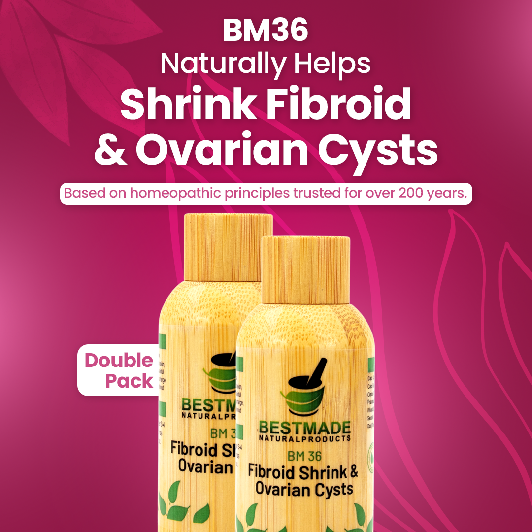 Double Pack Fibroid Shrink & Ovarian Cysts Remedy BM36 - BM