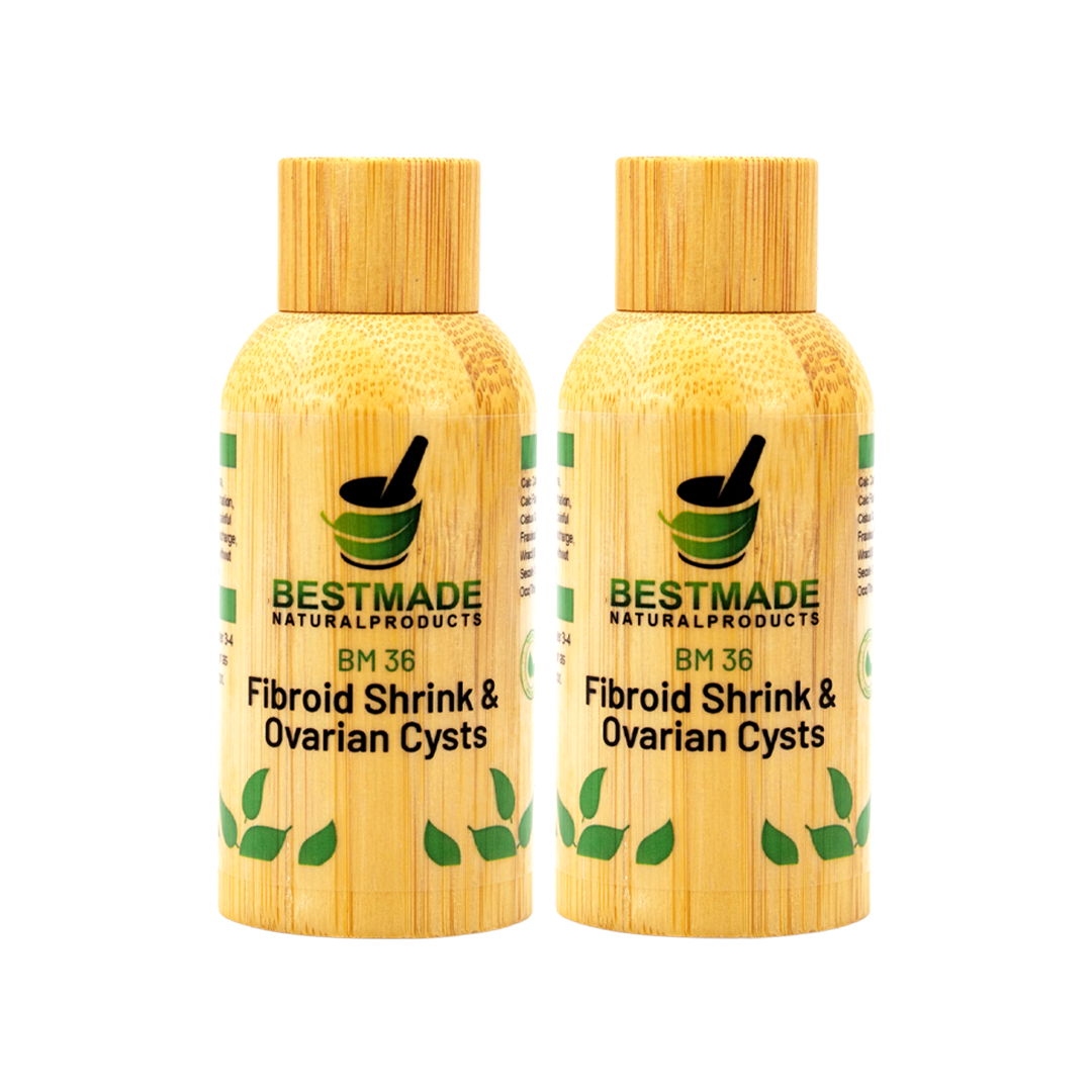 Double Pack Fibroid Shrink & Ovarian Cysts Remedy BM36 - BM