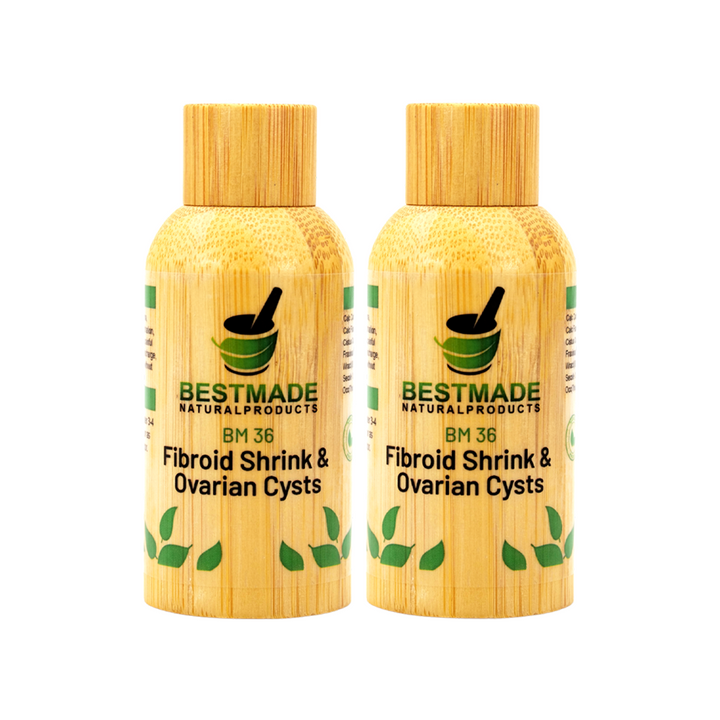 Double Pack Fibroid Shrink & Ovarian Cysts Remedy BM36 - BM