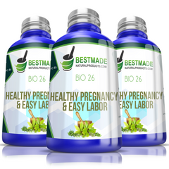 Healthy Pregnancy & Easy Labor Natural Remedy Bio26 Triple Pack- Save 30%