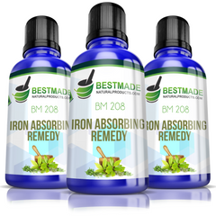 Iron Absorbing Remedy for Anemia (BM208) Triple Pack- Save 30%