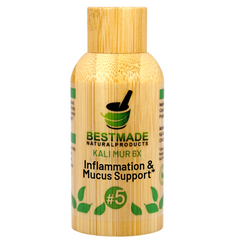 Kali Mur 6x (Kali Muriaticum) Cell Salt - Inflammation & Mucosa Remedy | 350 Pellets, Glass Bottle with Bamboo Cover