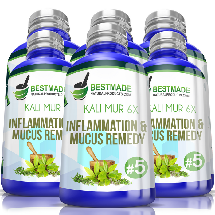 Kali Muriaticum 6x | Inflammation & Mucosa Remedy Six Pack-