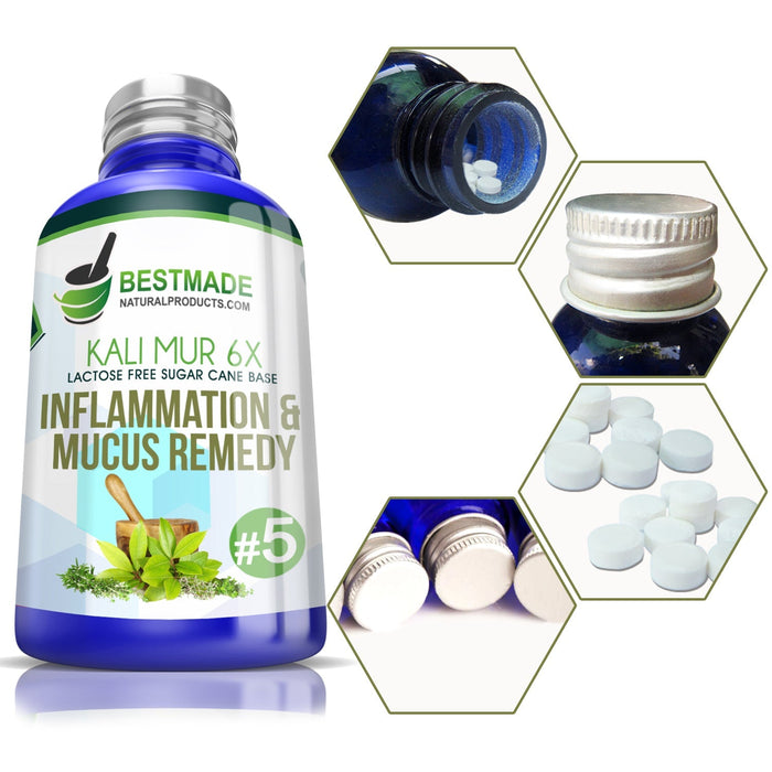 Kali Muriaticum 6x | Inflammation & Mucosa Remedy - Simple 