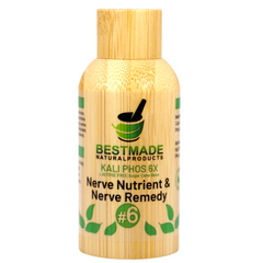 Kali Phos 6x (Kalium Phosphoricum) Vegan & Lactose-free Cell Salt - Nerve Nutrient & Nerve Remedy | 350 Pellets, Glass Bottle with Bamboo Cover