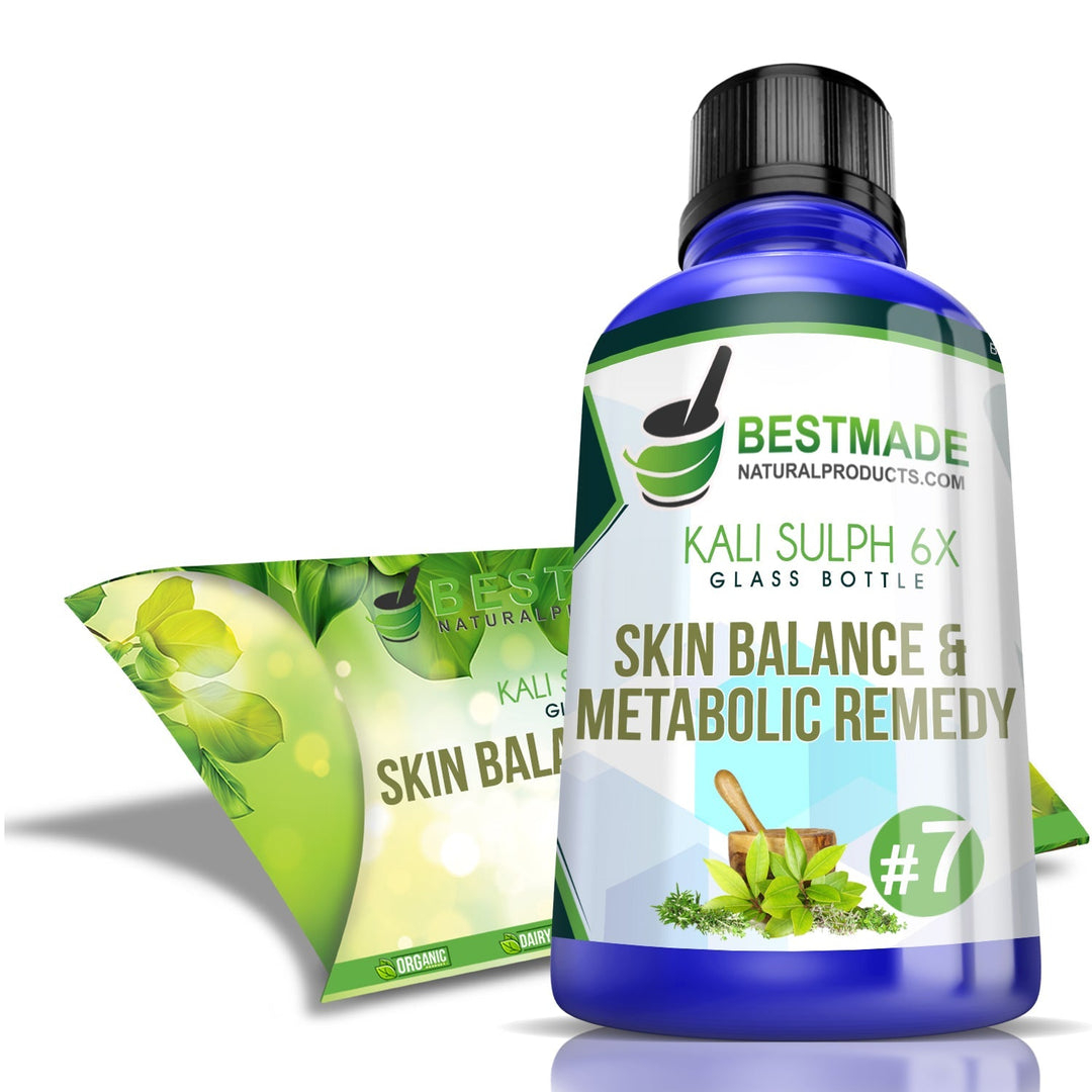 Kali Sulphuricum 6x | Skin Balance & Metabolic Remedy Glass 