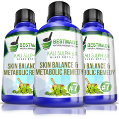 Kali Sulphuricum 6x | Skin Balance & Metabolic Remedy Glass Bottle Triple Pack - SAVE 30%