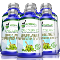 Lactose Free Blood Cleanser Suppuration Remedy Tablets Six Pack- Save 50%