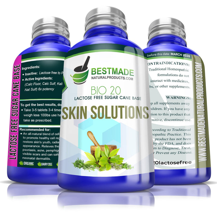 Lactose Free Hair Skin & Nails Supplement | Bio20 Six Pack-