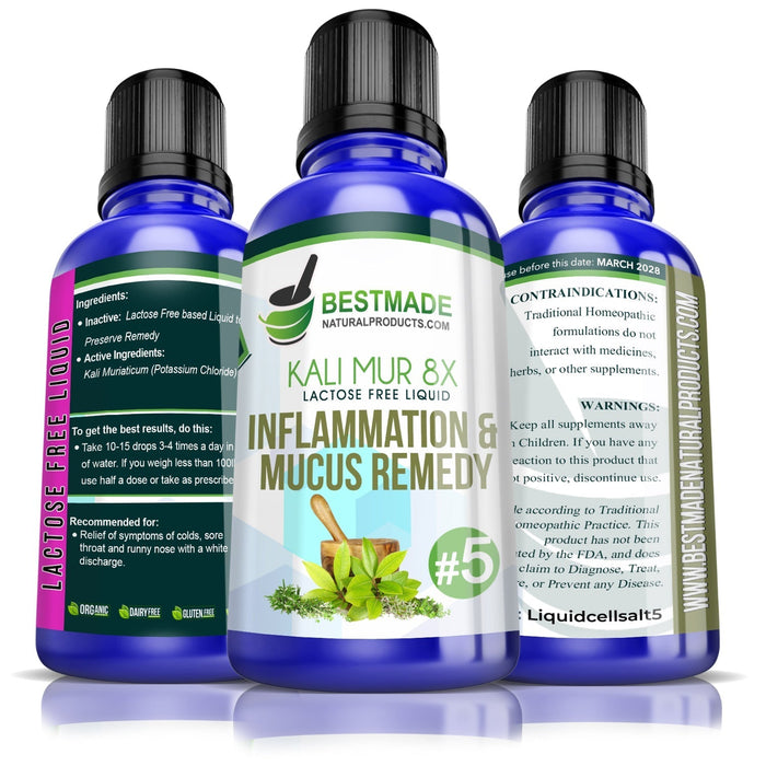 Lactose Free Muriaticum 8x | Inflammation & Mucosa Remedy - 